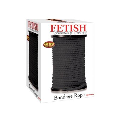 Bondageseil Fesseln 60 Meter lang Schwarz Fetish Fantasy Bondage Rope Seil