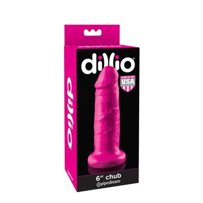 Dillio 6" Chub Dildo Saugfuß 15cm pink Dong
