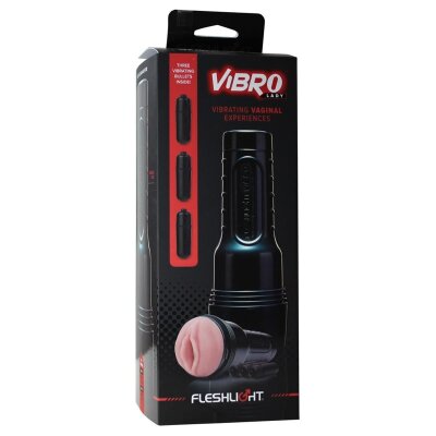 Fleshlight Vibro-Pink Lady Touch Masturbator Vagina...