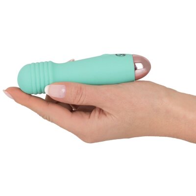 Vibrator Mini Klitoris Stimulator Vibration Cuties Mini Vibe Grün Rillen Silikon