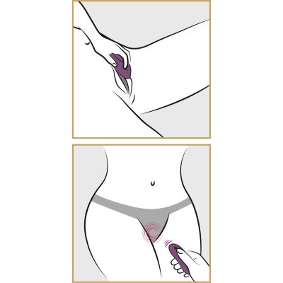 Auflege Vibrator Klitoris Panty Vibration