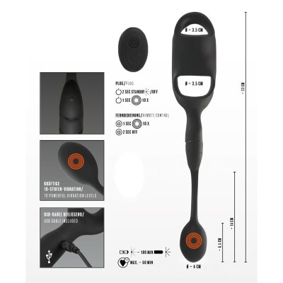 Cockring Penisring mit Vibration Analplug Vibrator