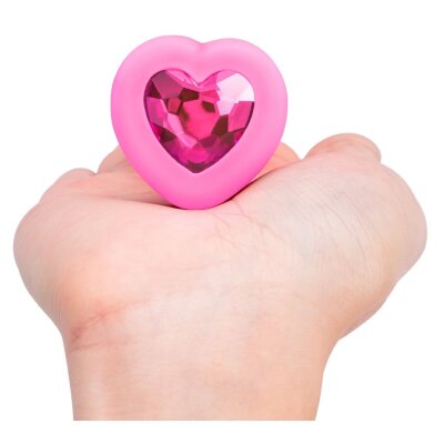 vibrating heart   Vibro-Analplug rosa
