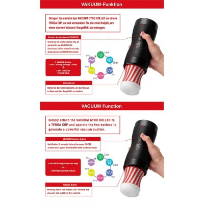 TENGA Masturbator Set Vacuum Gyro Roller